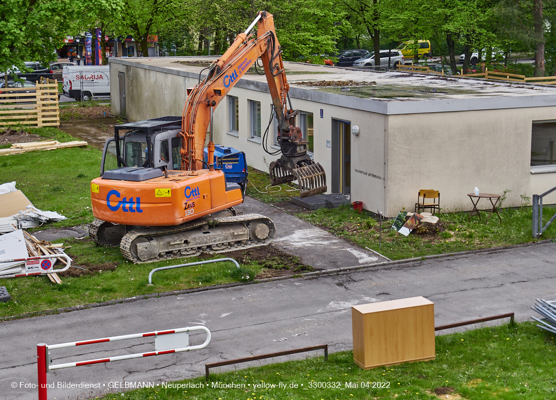 04.05.2022 - Baustelle am Haus für Kinder in Neuperlach